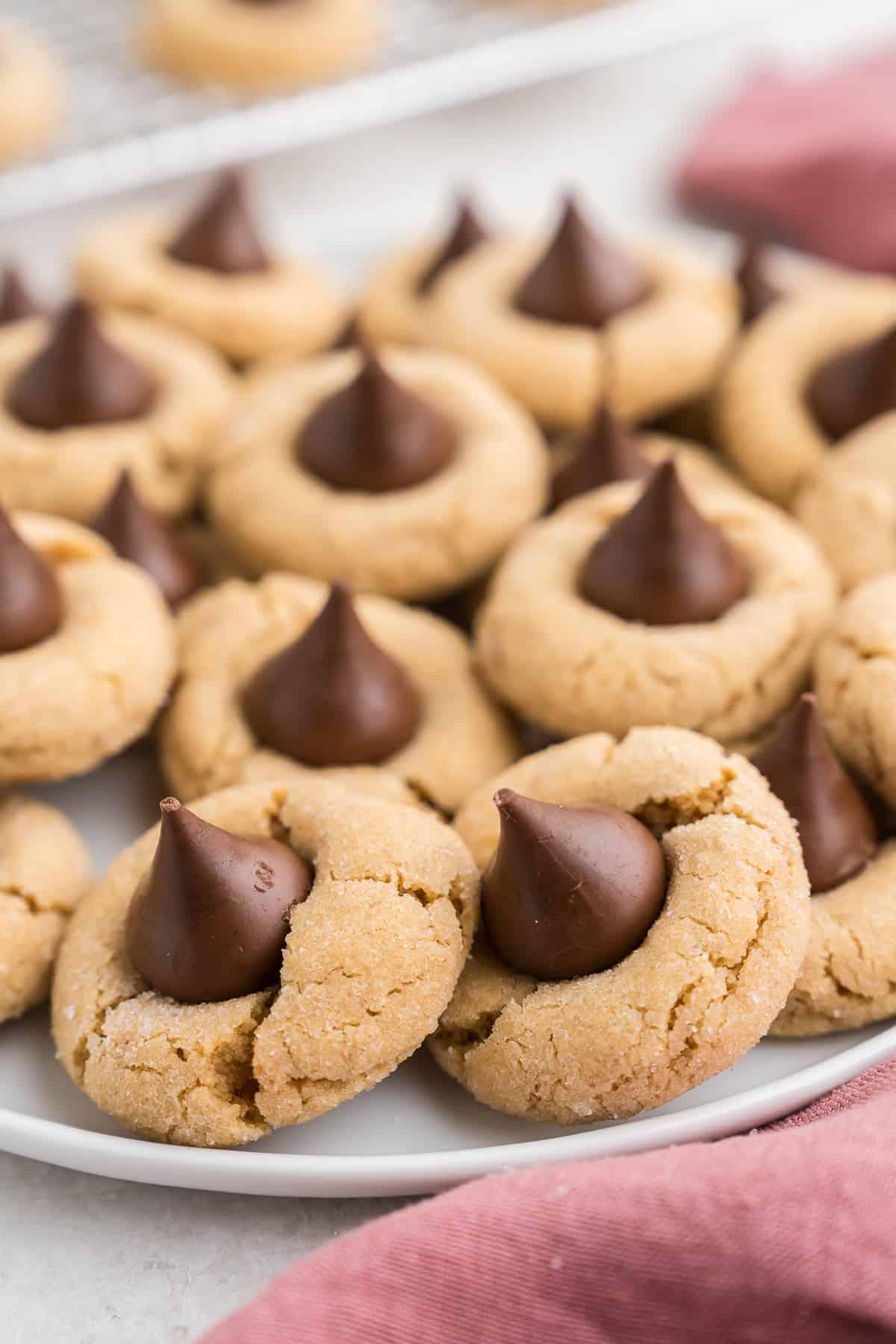 Hershey's Kiss peanut butter blossom cookies recipe